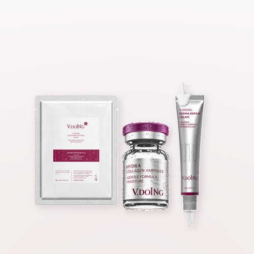 V.DOING mask, ampoule and 20 g cream shown together